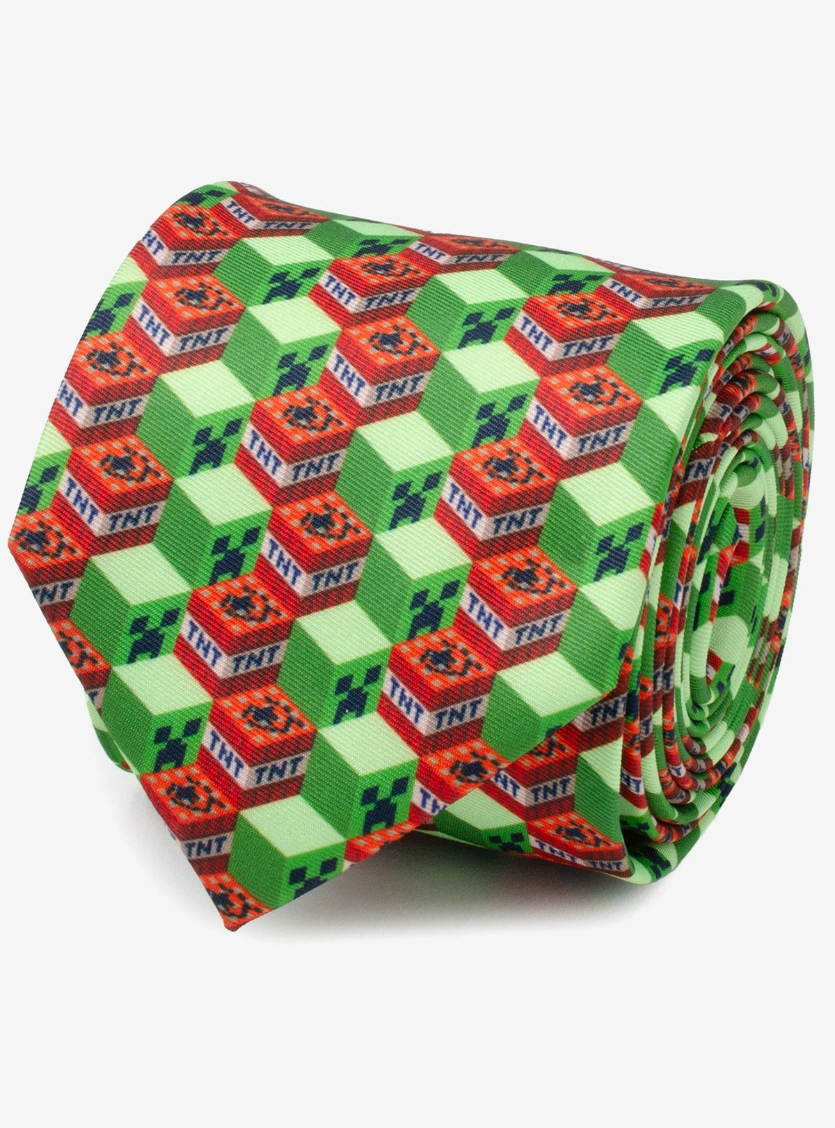 Corbata verde Minecraft Creeper TNT