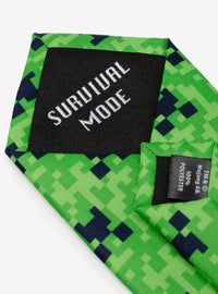Set de corbatas Minecraft Creeper para papá e hijo
