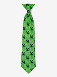 Set de corbatas Minecraft Creeper para papá e hijo