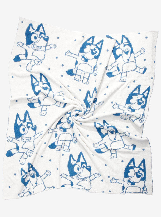 Manta tejida con estampado de Bluey