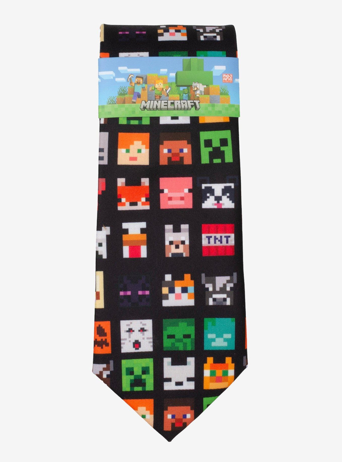Corbata negra de Minecraft para hombre