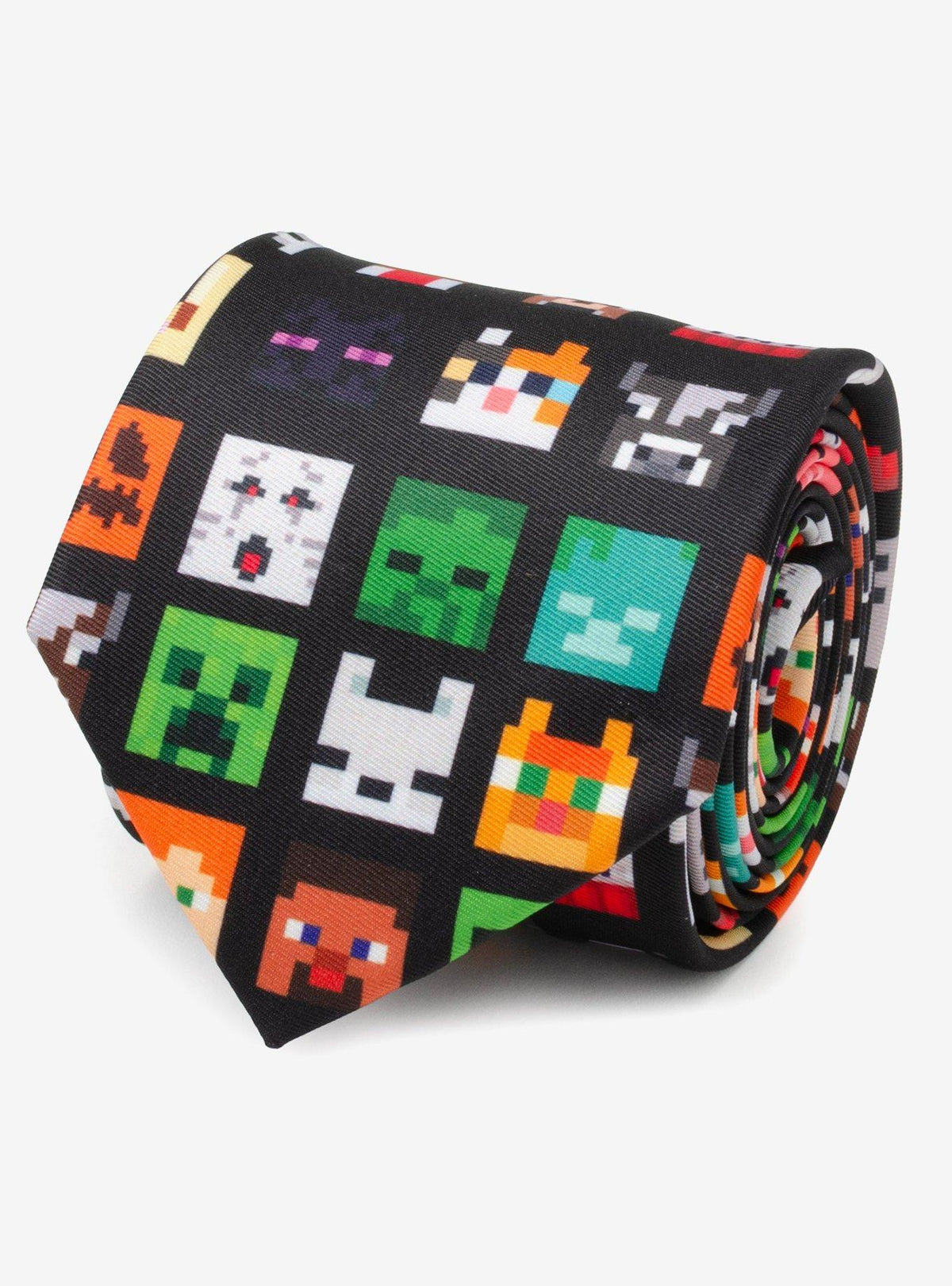 Corbata negra de Minecraft para hombre