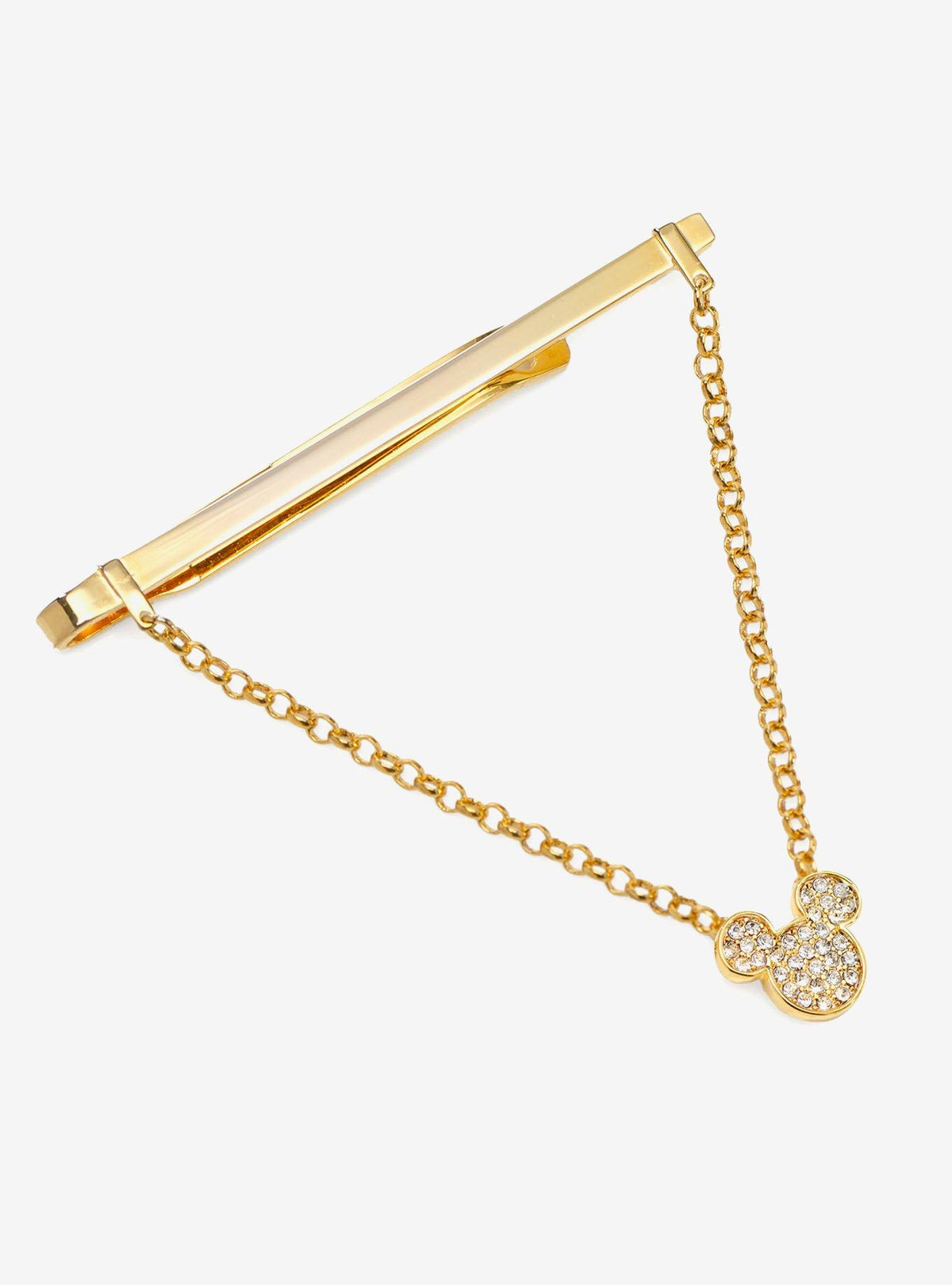 Sujetacorbatas dorado de Mickey Mouse con cristales