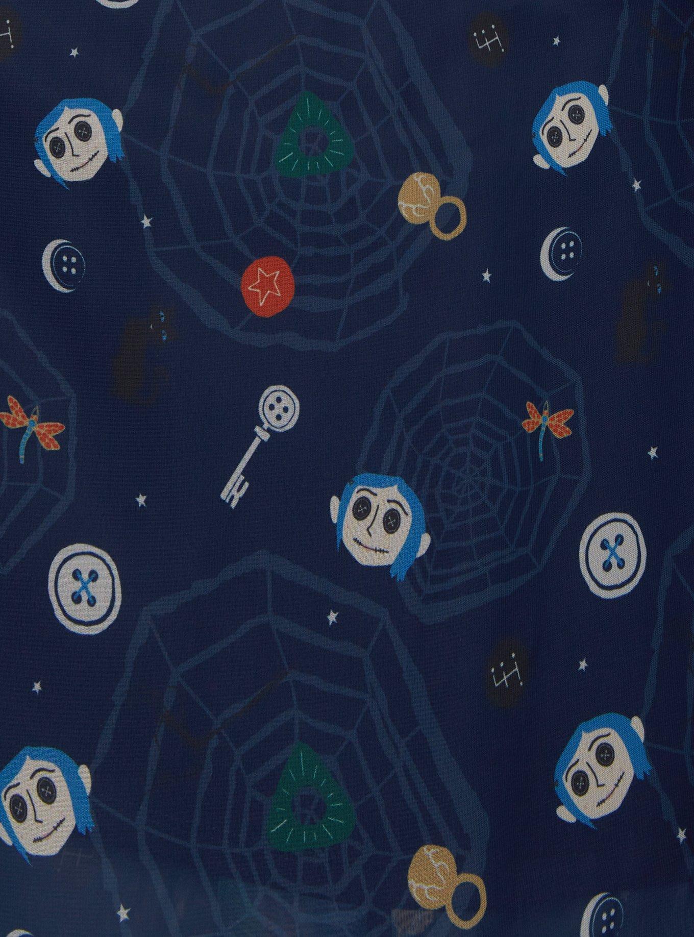 Vestido de gasa Coraline con íconos