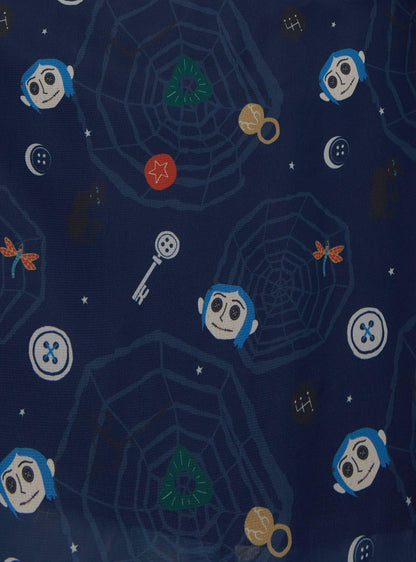 Vestido de gasa Coraline con íconos