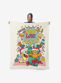 Manta Garfield Peace Love Lasagna 127 x 152 cm