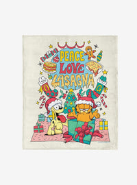 Manta Garfield Peace Love Lasagna 127 x 152 cm
