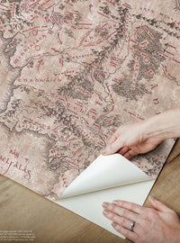 Papel mural autoadhesivo Lord of the Rings: Tierra Media