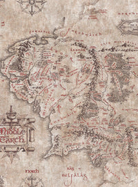 Papel mural autoadhesivo Lord of the Rings: Tierra Media