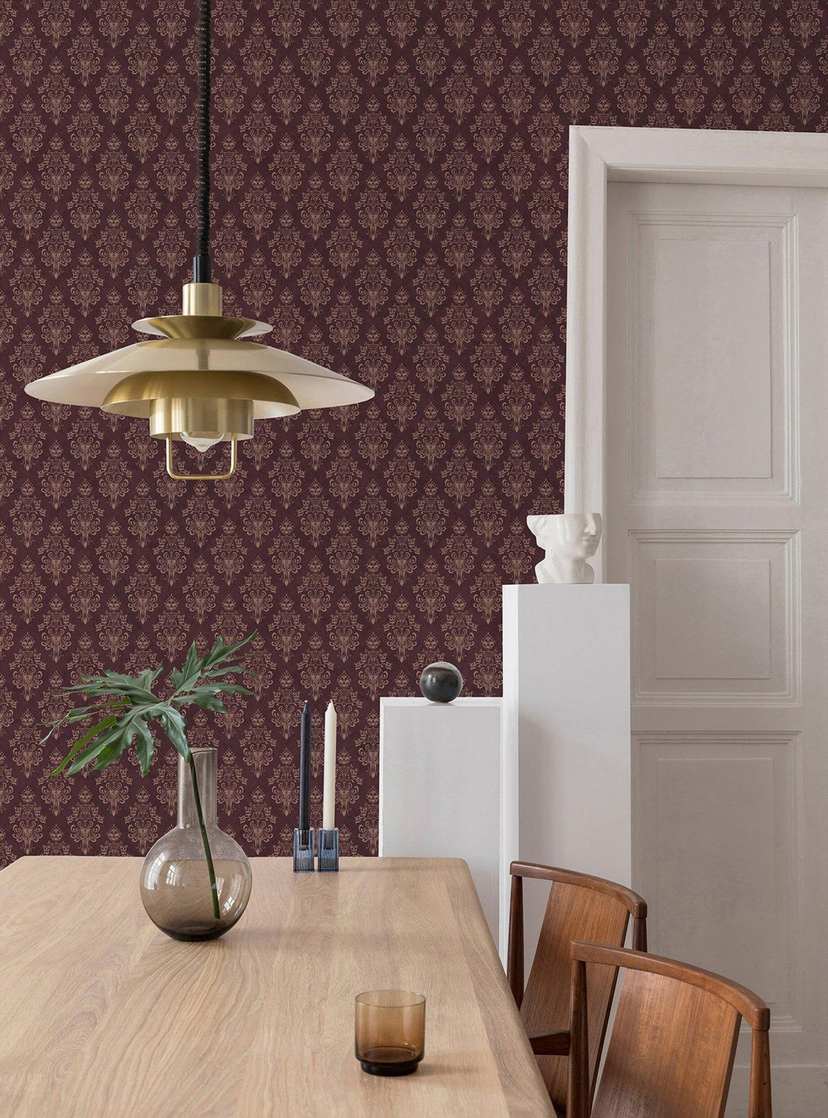 Papel mural adhesivo Disney Haunted Mansion burdeo
