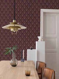 Papel mural adhesivo Disney Haunted Mansion burdeo