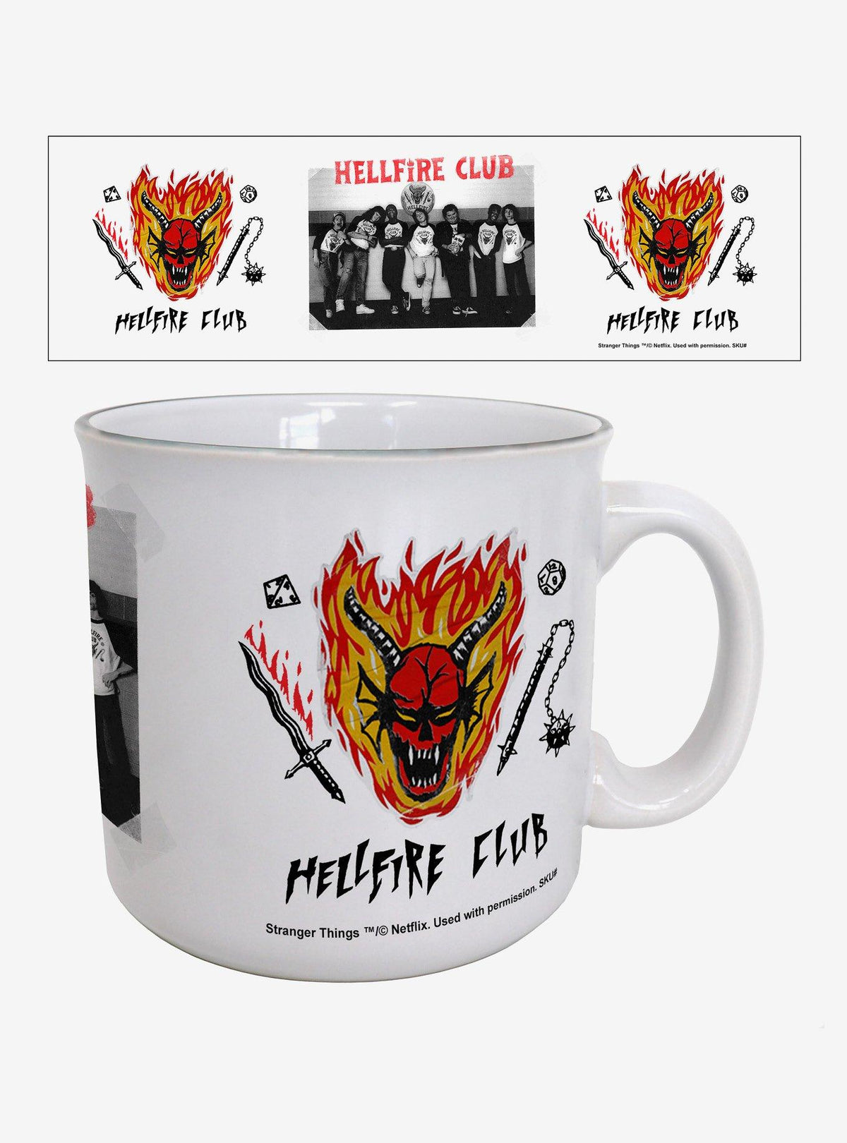Tazón Stranger Things Hellfire Club 20 oz