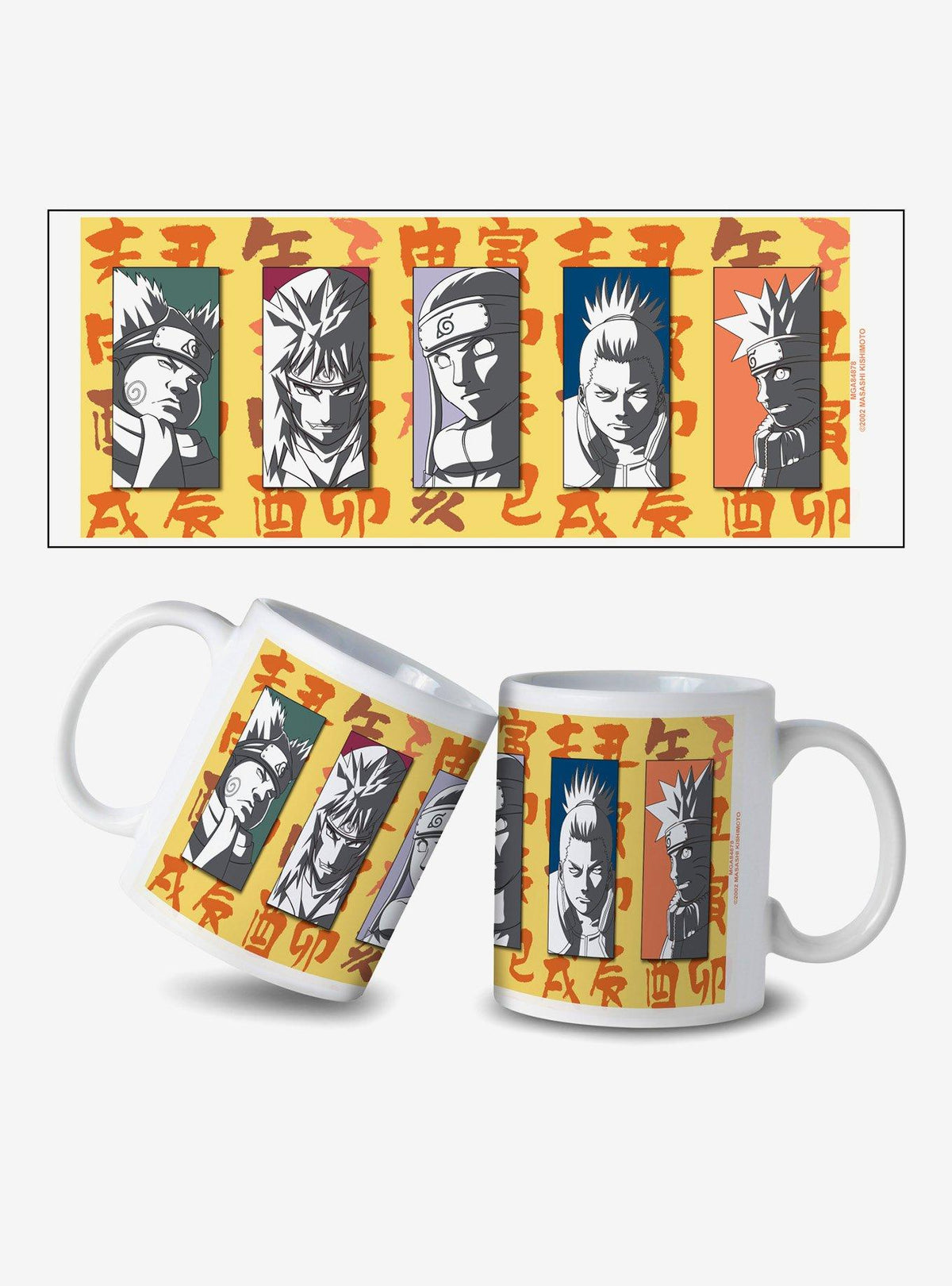 Taza Naruto Shippuden con rostros de personajes