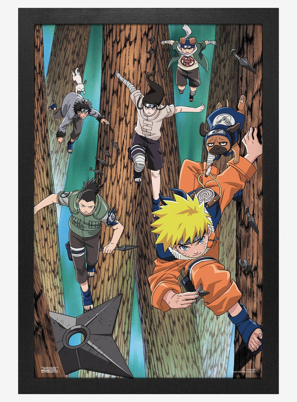 Cuadro enmarcado Naruto Shippuden: Naruto en el bosque
