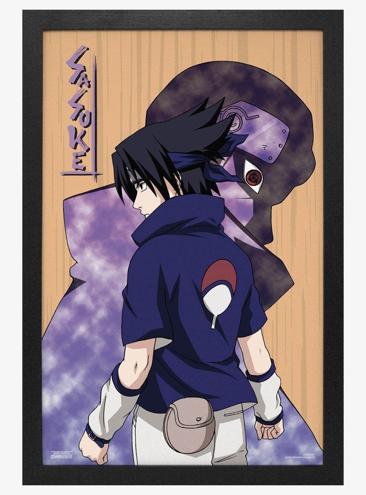 Cuadro enmarcado de Sasuke - Naruto Shippuden