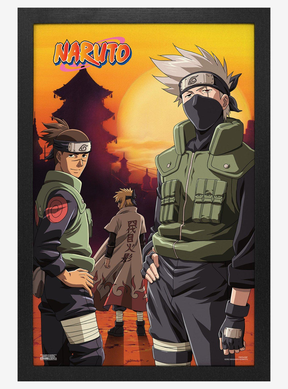 Cuadro enmarcado Naruto Shippuden al atardecer