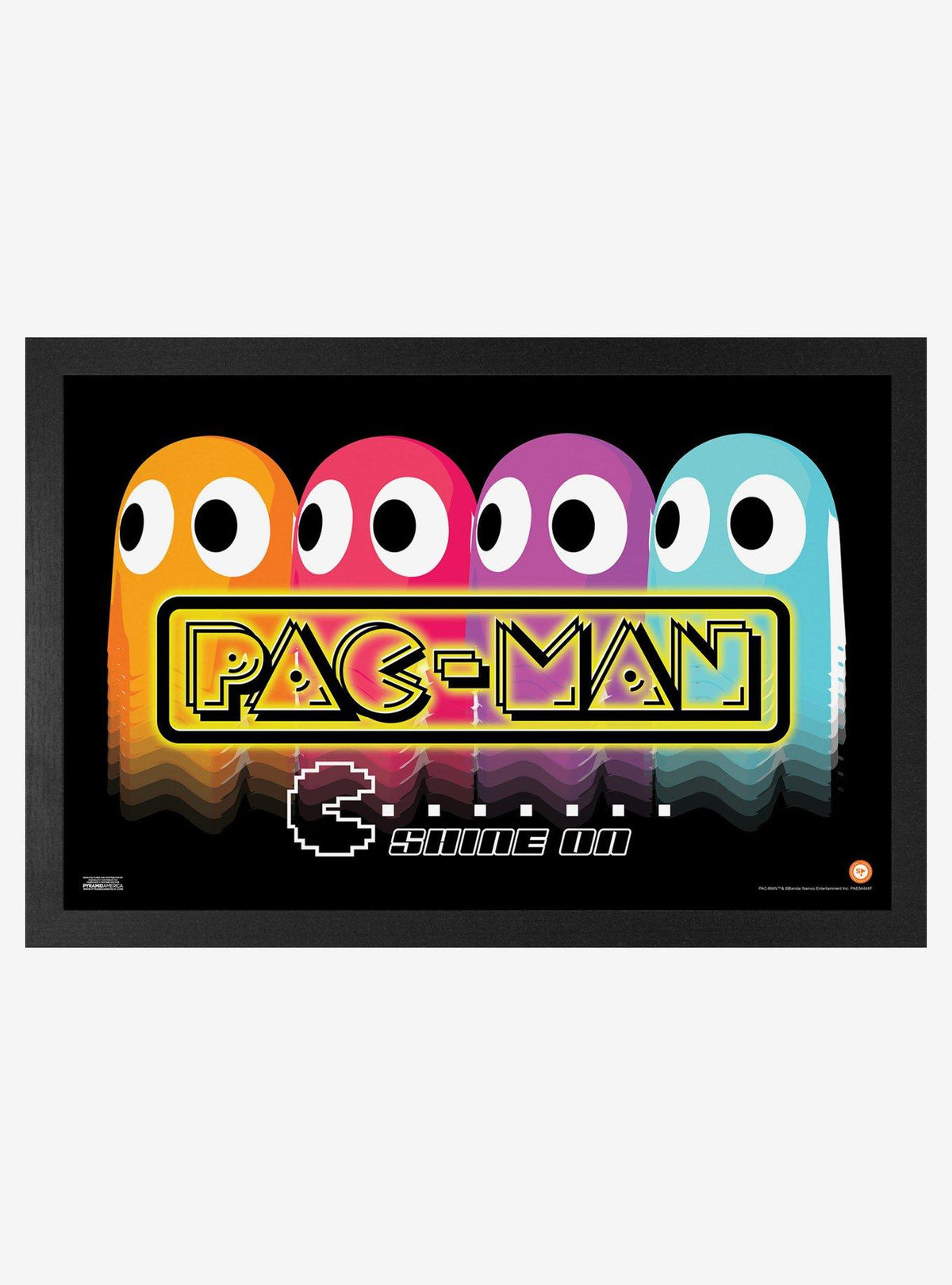 Cuadro enmarcado Pac-Man Shine On Ghosts