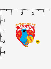 Pack de 100 stickers de Plaza Sésamo para San Valentín