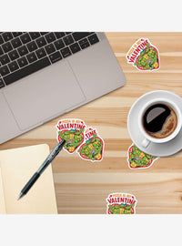 Pack de stickers Teenage Mutant Ninja Turtles Pizza Is My Valentine