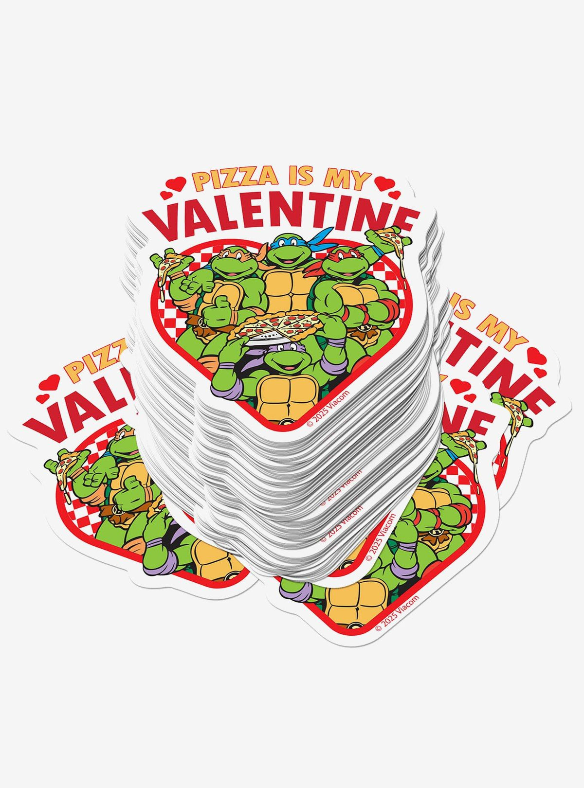 Pack de stickers Teenage Mutant Ninja Turtles Pizza Is My Valentine