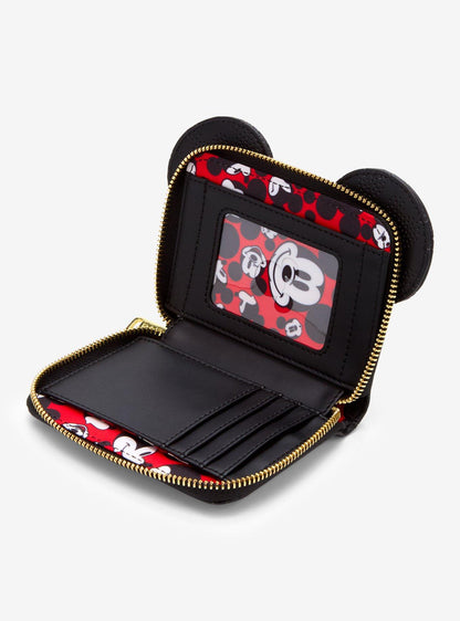 Billetera Disney Mickey Mouse con siluetas y orejas
