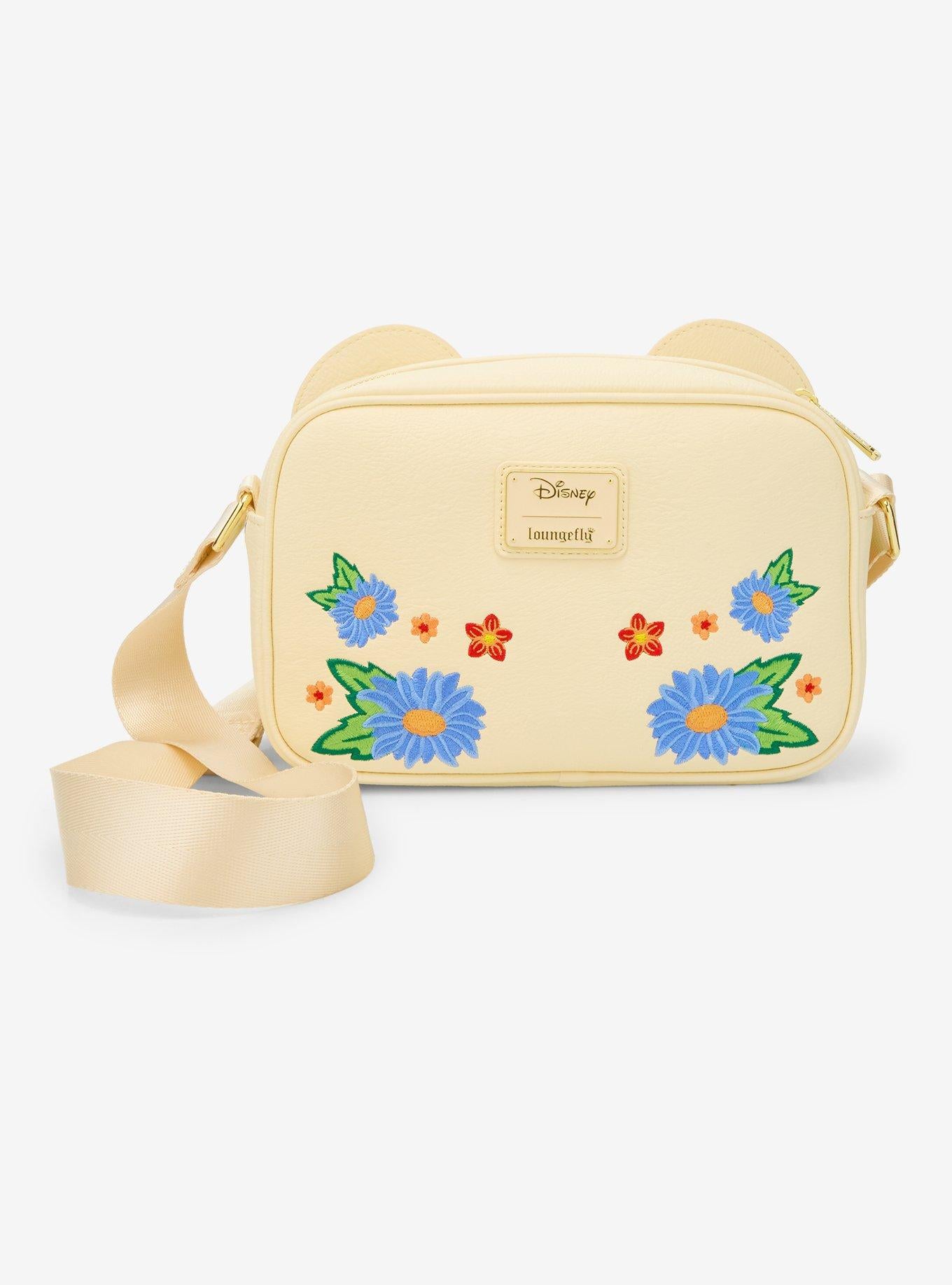 Cartera cruzada Disney Minnie Mouse con flores naranjas
