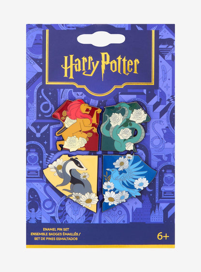 Set de pines esmaltados Escudos de casas de Hogwarts