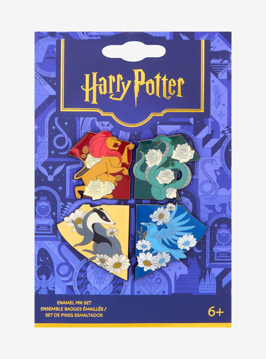 Set de pines esmaltados Escudos de casas de Hogwarts
