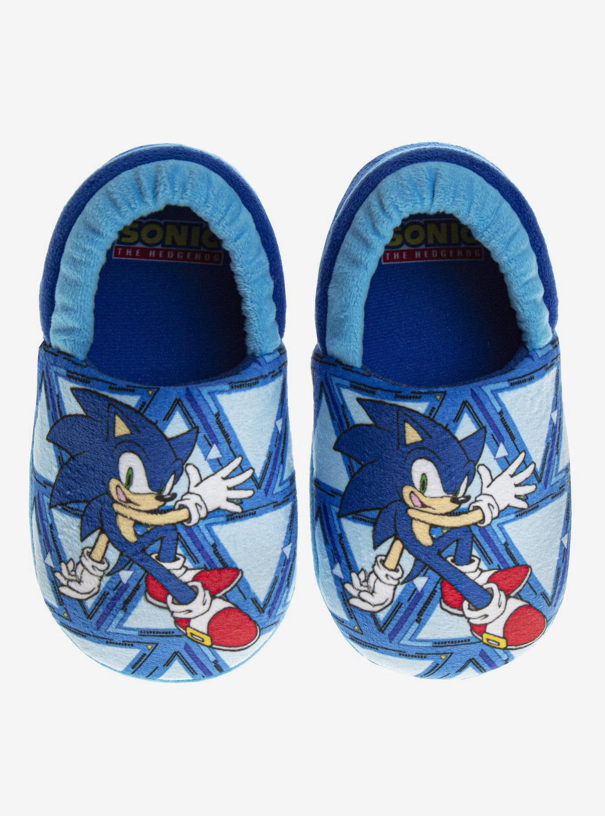 Pantuflas de Sonic para toddler y niños, tallas dobles