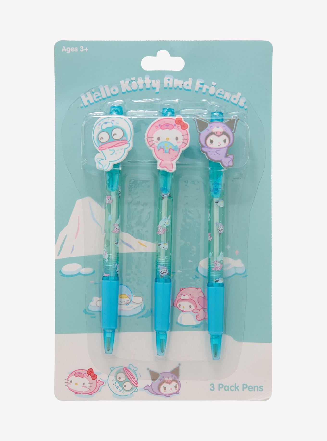 Set de 3 lápices Hello Kitty & Friends con focas