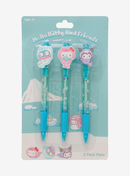 Set de 3 lápices Hello Kitty & Friends con focas