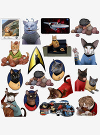 Pack de 100 stickers de gatos de Star Trek: The Original Series