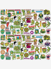 Pack de 100 stickers surtidos de Teenage Mutant Ninja Turtles