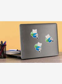 Pack de 100 stickers Adventure Time: Finn sentado