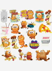 Pack de 100 stickers variados de Garfield