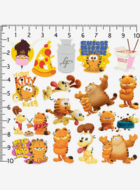 Pack de 100 stickers variados de Garfield