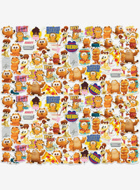 Pack de 100 stickers variados de Garfield