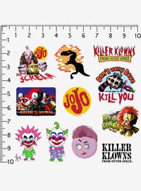 Pack de 100 stickers Killer Klowns From Outer Space