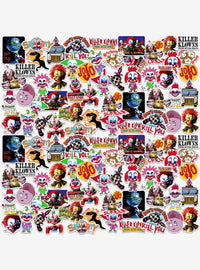 Pack de 100 stickers Killer Klowns From Outer Space