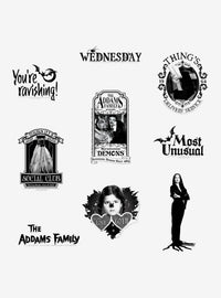 Pack de 100 stickers de The Addams Family