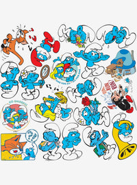 Pack de 100 stickers de Los Pitufos