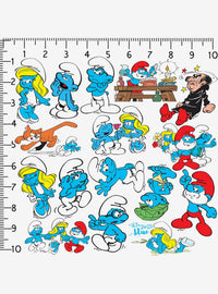 Pack de 100 stickers de Los Pitufos