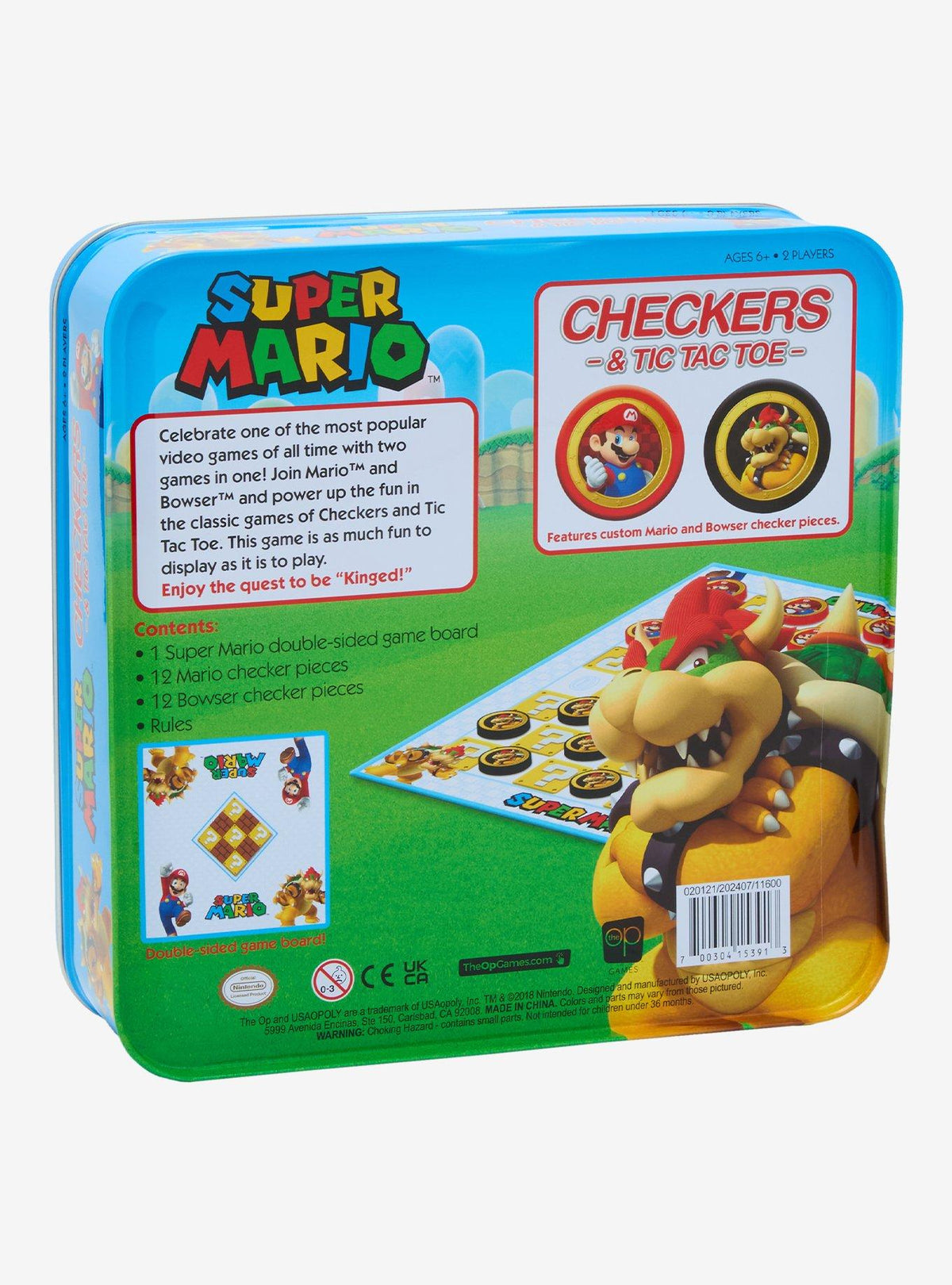 Super Mario Bros. Juego de Damas y Gato