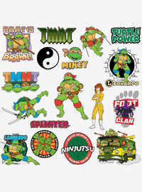Pack de 100 stickers variados de Teenage Mutant Ninja Turtles