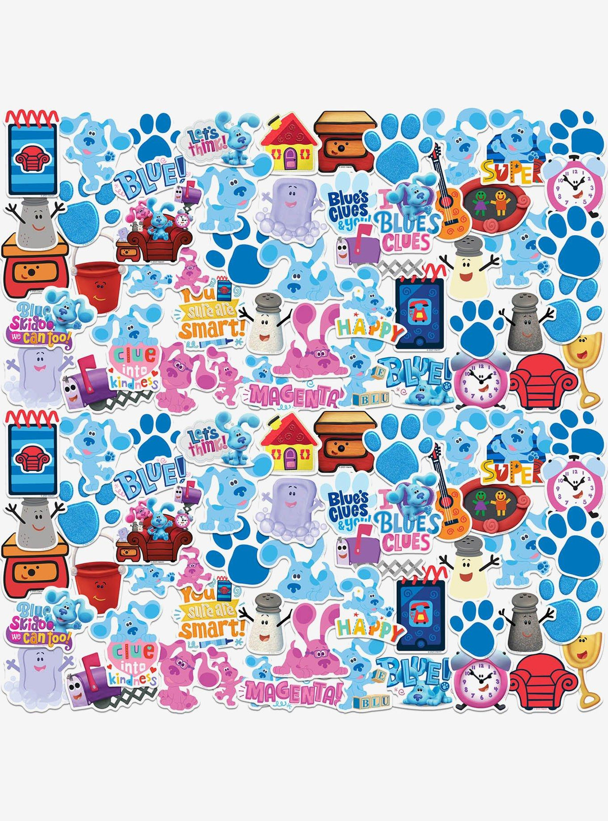 Pack de 100 stickers de Blue’s Clues