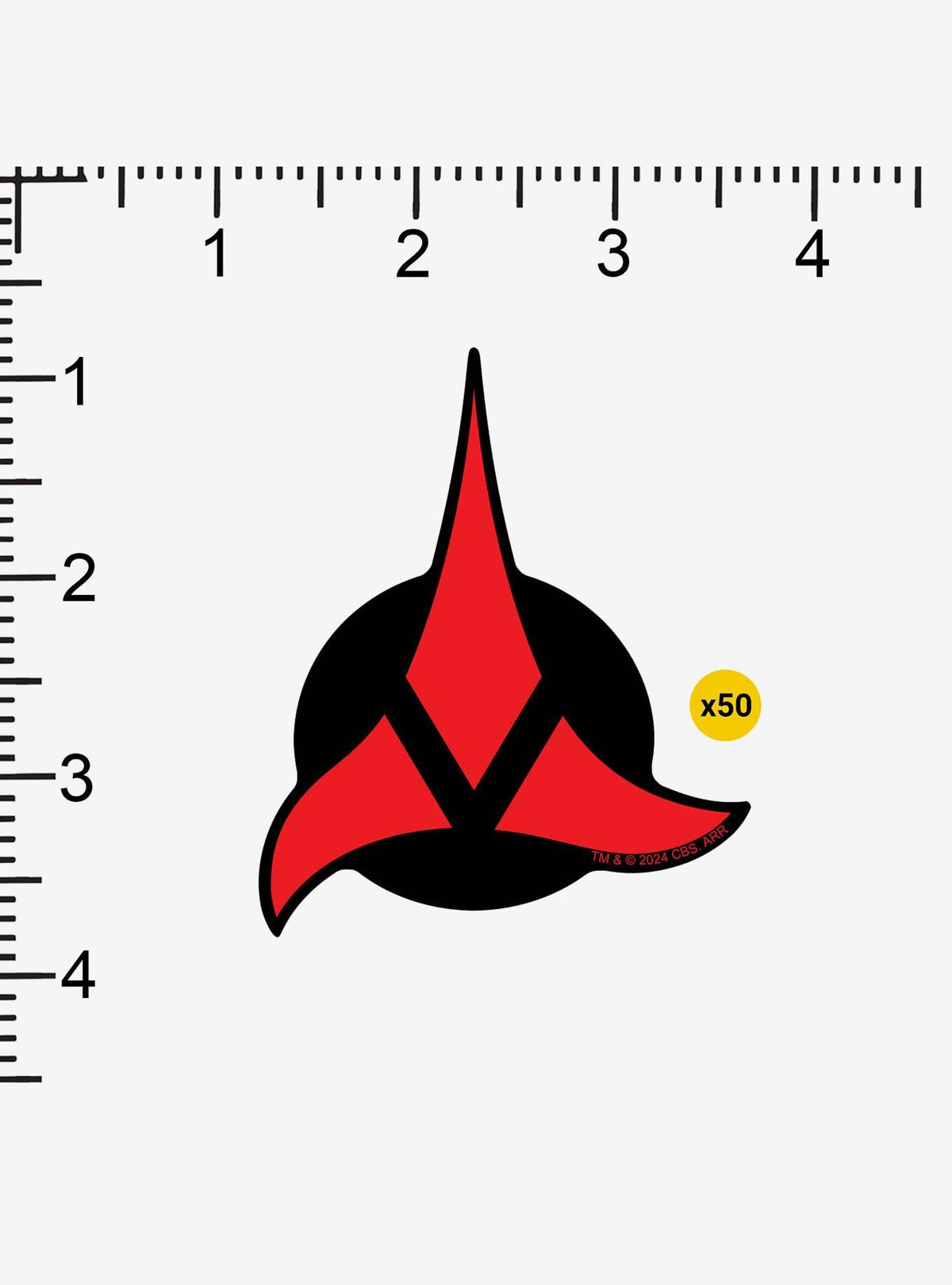 Pack de 100 stickers Star Trek con rostro Klingon