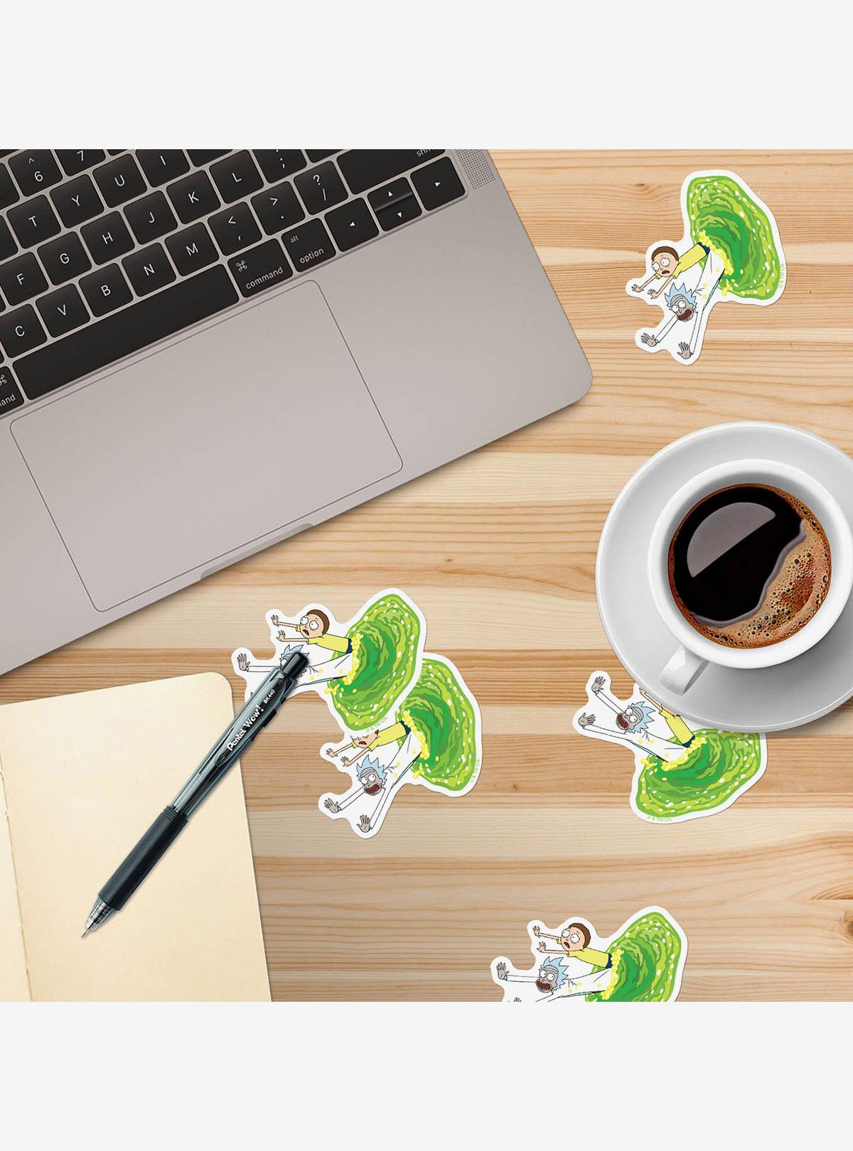Rick and Morty: pack de 100 stickers Agujero de Gusano