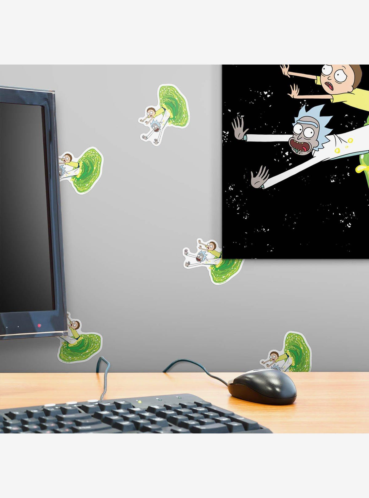 Rick and Morty: pack de 100 stickers Agujero de Gusano