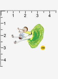 Rick and Morty: pack de 100 stickers Agujero de Gusano