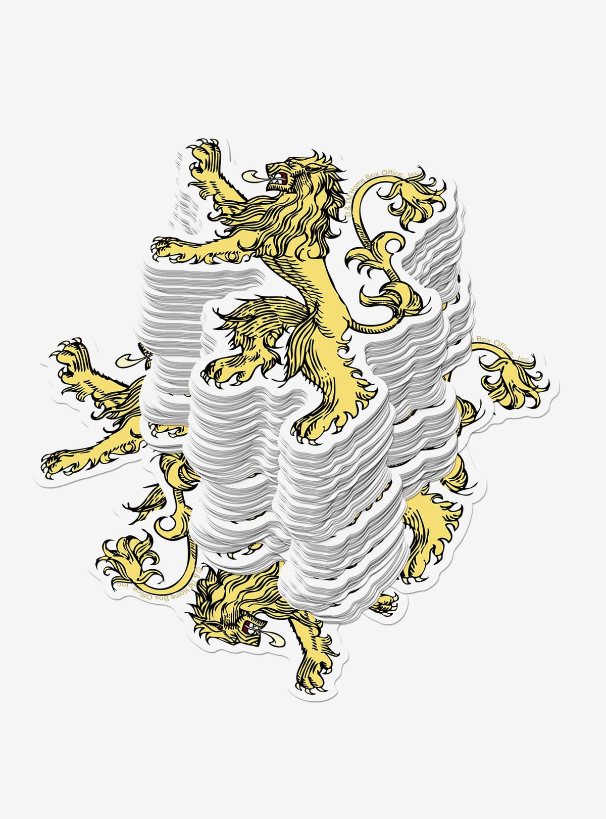Pack de 100 stickers del emblema Lannister - Game of Thrones